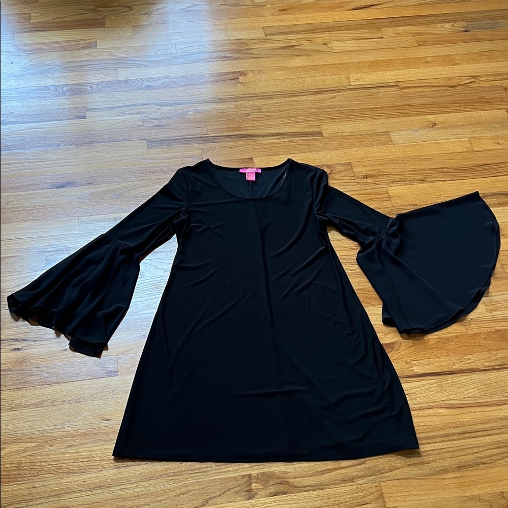 Catherines Black Scoop Neck Dress
